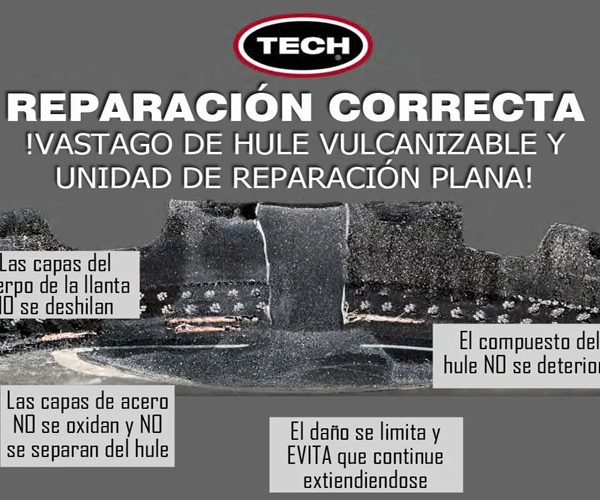 El proceso de una reparación de neumáticos según la Industria